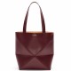 Loewe Medium Puzzle Fold Tote Bag in Bordeaux Calfskin