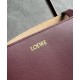 Loewe Medium Puzzle Fold Tote Bag in Bordeaux Calfskin