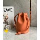 Loewe Small Sailor Bucket Bag In Orange Nappa Leather