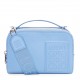 Loewe Mini Camera Crossbody Bag in Blue Calfskin