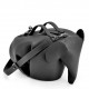 Loewe Large Elephant Bag in Black Calfskin