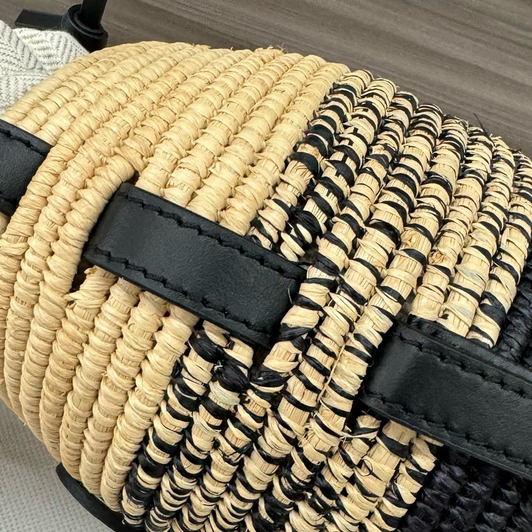 Loewe x Paula’s Ibiza Raffia Beehive Degrade Basket Bag