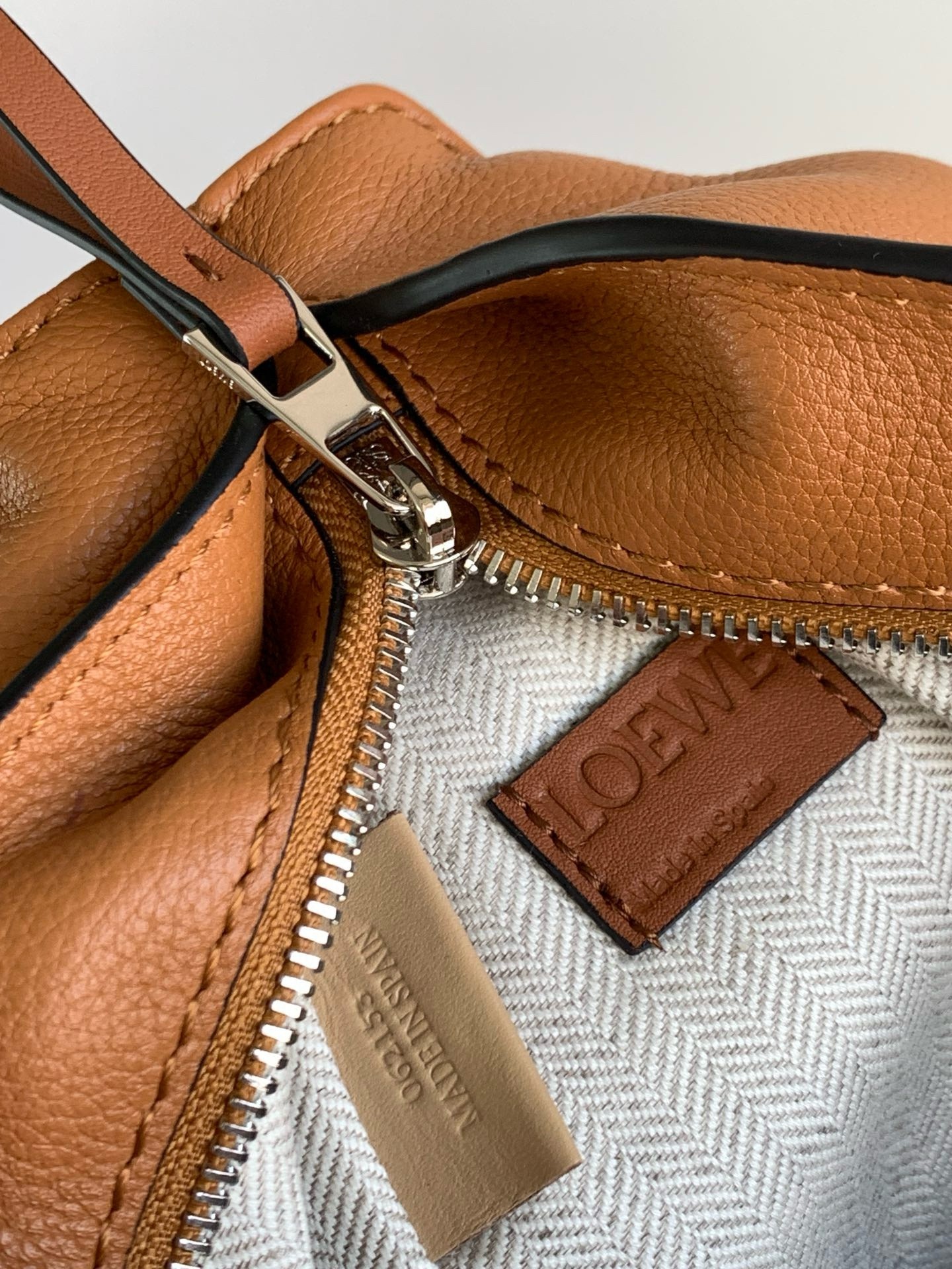 Loewe Anton Sling Bag in Brown Grained Calfskin