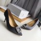 Manolo Blahnik Dark Grey Satin Hangisi 70mm Pumps