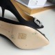 Manolo Blahnik Black Satin Hangisi 70mm Pumps