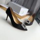 Manolo Blahnik Black Satin Hangisi 70mm Pumps