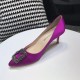 Manolo Blahnik Pink Satin Hangisi 70mm Pumps