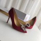 Manolo Blahnik Bordeaux Satin Hangisi 105mm Pumps