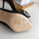 Manolo Blahnik Black Satin Hangisi 105mm Pumps