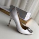 Manolo Blahnik White Satin Hangisi 105mm Pumps