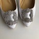 Manolo Blahnik White Satin Hangisi 105mm Pumps