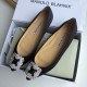 Manolo Blahnik Hangisi Flats In Black Satin