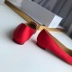 Manolo Blahnik Hangisi Flats In Red Satin