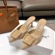 Manolo Blahnik Maysale 70mm Mules In Beige Suede