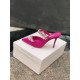 Manolo Blahnik Lurum 90mm Mules In Rose Satin With Crystal