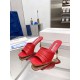 Manolo Blahnik Picoux 70mm Sandals In Red Lambskin