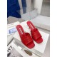 Manolo Blahnik Picoux 70mm Sandals In Red Lambskin