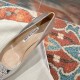 Manolo Blahnik Hangisi 70 Pumps in Silver Metallic Leather