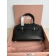 Miu Miu Aventure Small Top-handle Bag in Black Nappa Leather