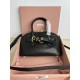 Miu Miu Aventure Small Top-handle Bag in Black Nappa Leather