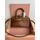 Miu Miu Aventure Small Top-handle Bag in Brown Nappa Leather