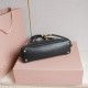 Miu Miu Aventure Medium Top-handle Bag in Black Nappa Leather