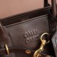 Miu Miu Aventure Large Shopper Bag in Briarwood Nappa Leather