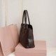 Miu Miu Aventure Large Shopper Bag in Briarwood Nappa Leather