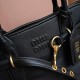 Miu Miu Aventure Large Shopper Bag in Black Nappa Leather