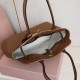 Miu Miu Aventure Large Shopper Bag in Brown Nappa Leather