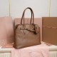 Miu Miu Aventure Large Shopper Bag in Brown Nappa Leather