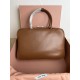 Miu Miu Beau Top-handle Bag in Brown Leather