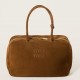 Miu Miu Beau Top-handle Bag in Brown Suede Calfskin