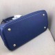 Prada Galleria Medium Bag In Blue Saffiano Leather