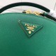 Prada Odette Green Saffiano Leather Bag