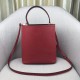 Prada Red Saffiano North South Double Medium Bag