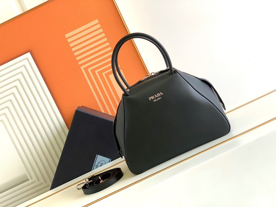 Prada Supernova Small Handbag In Black Leather