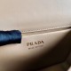 Prada Symbole Shoulder Bag In Beige Saffiano Leather