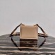 Prada Symbole Shoulder Bag In Beige Saffiano Leather