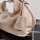 Prada Beige Nylon Re-Edition 2006 Hobo Bag