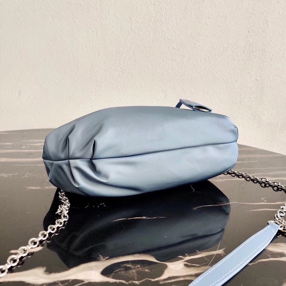 Prada Blue Nylon Re-Edition 2006 Hobo Bag