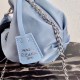 Prada Blue Nylon Re-Edition 2006 Hobo Bag