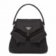 Prada Signaux Hobo In Bag In Black Nylon