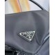 Prada Signaux Hobo In Bag In Black Nylon