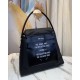 Prada Signaux Hobo In Bag In Black Nylon