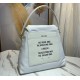 Prada Signaux Hobo In Bag In White Nylon