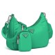 Prada Green Nylon Re-Edition 2005 Shoulder Bag