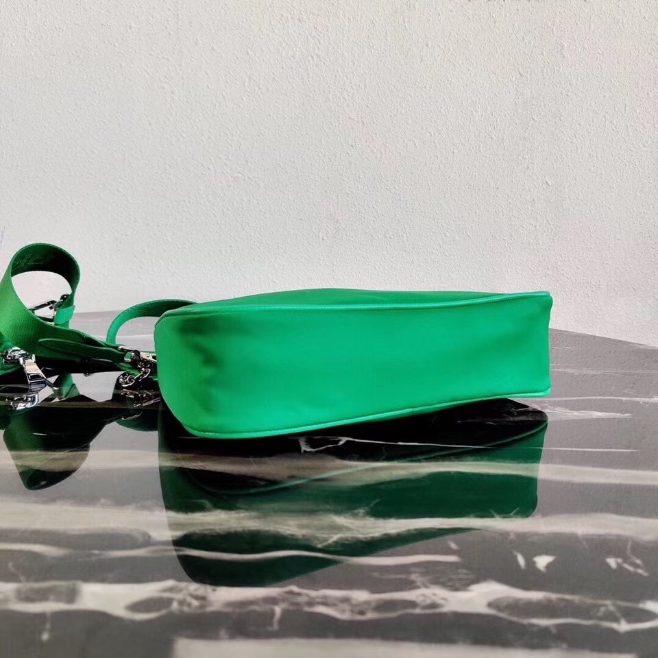 Prada Green Nylon Re-Edition 2005 Shoulder Bag