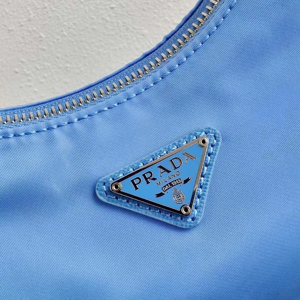 Prada Periwinkle Blue Nylon Re-Edition 2005 Shoulder Bag