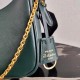 Prada Re-Edition 2005 Shoulder Bag In Green Saffiano Leather